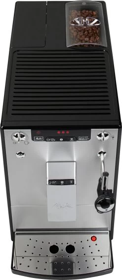 Melitta Volautomatisch Koffiezetapparaat Solo® & Perfect Milk E957-203, Zilver/zwart, Caffè Crema & Espresso Per One Touch, Melkschuim & Hete Melk Per Draaiknop -Koffiehuis melitta volautomatisch koffiezetapparaat solo perfect milk e957 203 zilver zwart caffe crema espresso per one touch melkschuim hete melk per draaiknop zilver 3