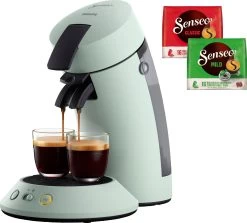 SIEMENS Volautomatisch Koffiezetapparaat EQ.5 500 Integral TQ507D03 -Koffiehuis senseo koffiepadautomaat original plus csa210 20 incl gratis toebehoren ter waarde van 5 vap groen 1
